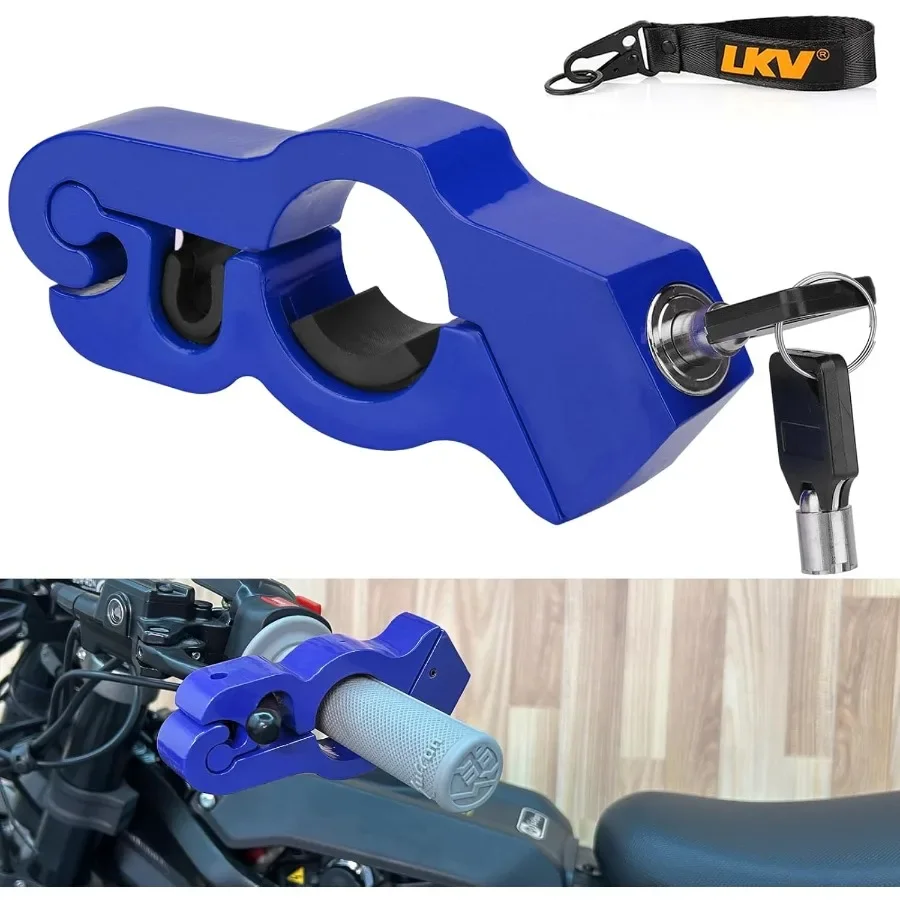 Universal Adjustable Motorcycle Handlebar Lock AntiTheft Brake Grip Throttle Lock for Bike Scooter Mopeds ATV Blue Security Fea
Universal Adjustable Motorcycle Handlebar Lock AntiTheft Brake Grip Throttle Lock for Bike Scooter Mopeds ATV Blue Security Fea