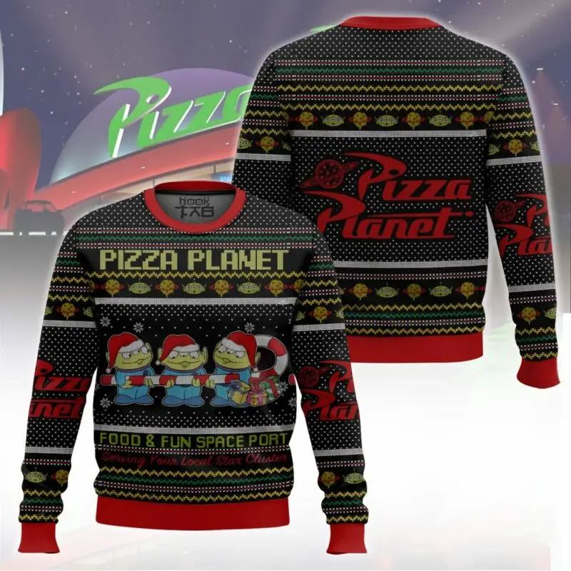 Toy Story Pizza Planet Ugly Christmas Sweater Funny Holiday Party Pullover Warm Cozy Plus Size Sweater Men Women Xmas Gift 2026
Toy Story Pizza Planet Ugly Christmas Sweater Funny Holiday Party Pullover Warm Cozy Plus Size Sweater Men Women Xmas Gift 2026