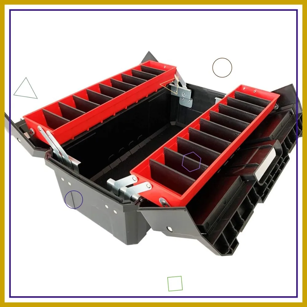 Портативный ящик для инструментов 18,5 дюймов с регулируемыми отсеками, идеально подходит для хранения дома, в офисе и гараже
Портативный ящик для инструментов 18,5 дюймов с регулируемыми отсеками, идеально подходит для хранения дома, в офисе и гараже