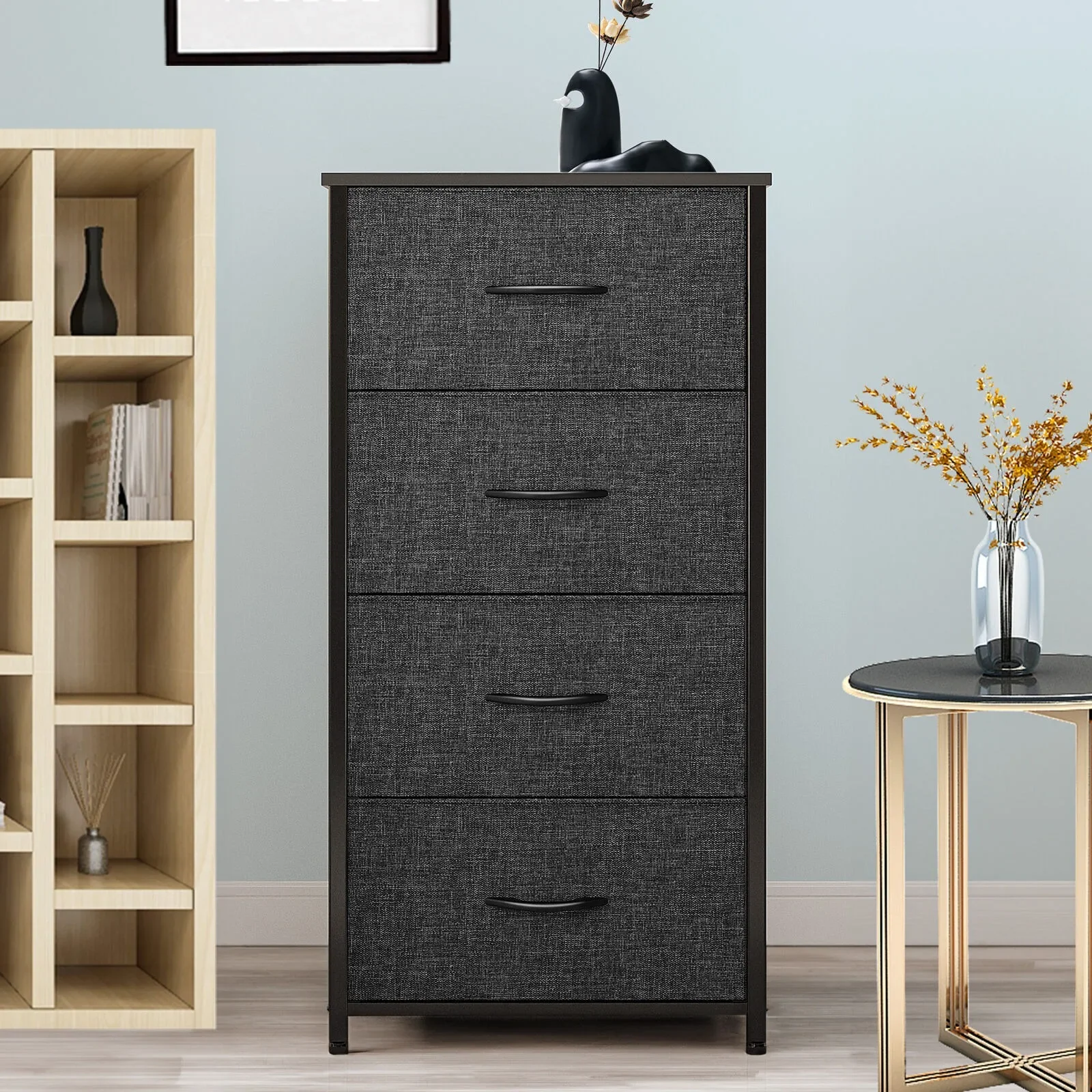4 Drawers Dresser Black Organizer Unit Bedroom Bedside Storage Chest of Tower United States
4 Drawers Dresser Black Organizer Unit Bedroom Bedside Storage Chest of Tower United States