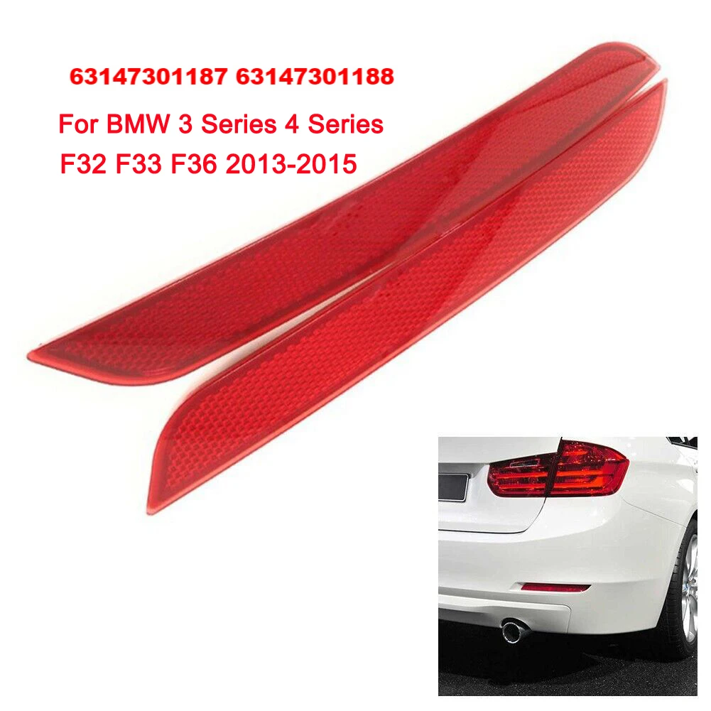 Задний боковой светоотражатель бампера F32 F33 F36 для BMW 3 и 4 серий 2013-2015 годов, артикулы 63147301187, 63147301188
Задний боковой светоотражатель бампера F32 F33 F36 для BMW 3 и 4 серий 2013-2015 годов, артикулы 63147301187, 63147301188