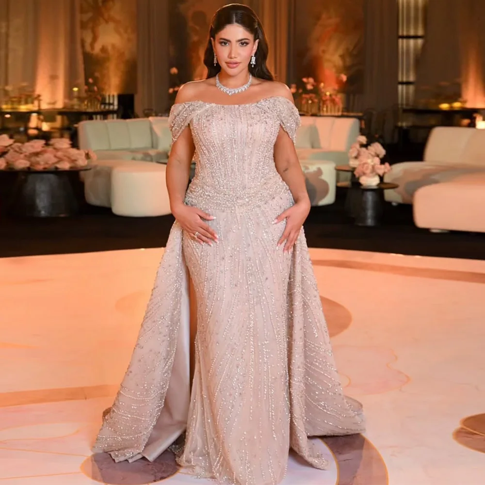 Graceful Strapless Mermaid Wedding Dress with Off the Shoulder Customized Tulle Bridal Gowns Classic Pearls Vestido De Novia
Graceful Strapless Mermaid Wedding Dress with Off the Shoulder Customized Tulle Bridal Gowns Classic Pearls Vestido De Novia