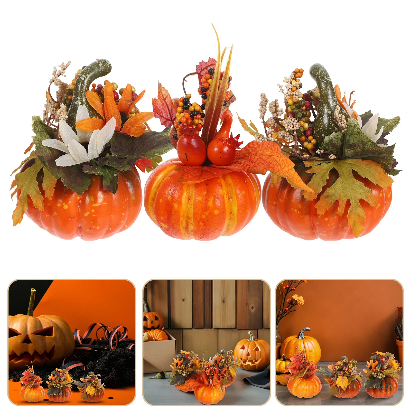 3Pcs Autumn Artificial Maple Leaf Pumpkin Sunflower Decor Decorative Props for Home Table Centerpiece Artificial Decor
3Pcs Autumn Artificial Maple Leaf Pumpkin Sunflower Decor Decorative Props for Home Table Centerpiece Artificial Decor