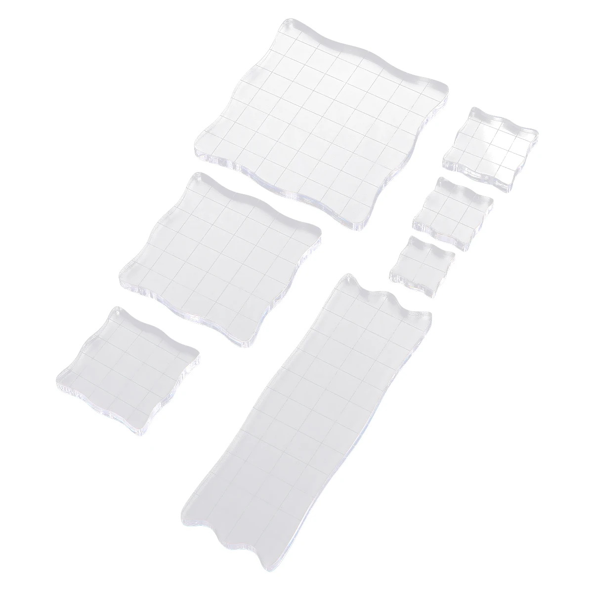 7pcs Acrylic Block for Seal Transparent Stamp Board DIY Craft Silicone Embossing Dies Photo Album Storage Tools
7pcs Acrylic Block for Seal Transparent Stamp Board DIY Craft Silicone Embossing Dies Photo Album Storage Tools