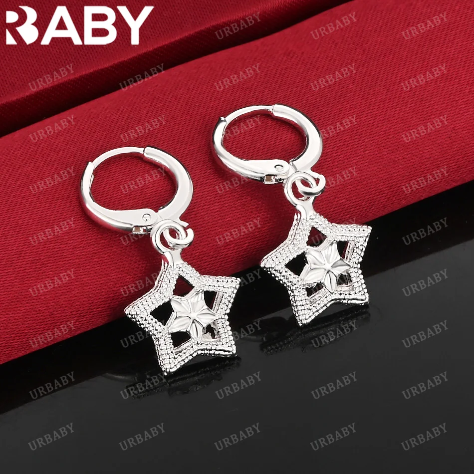 URBABY 925 Sterling Silver Earrings Design Star Drop Earrings For Women Jewelry Fashion Party and Daily Wear
URBABY 925 Sterling Silver Earrings Design Star Drop Earrings For Women Jewelry Fashion Party and Daily Wear