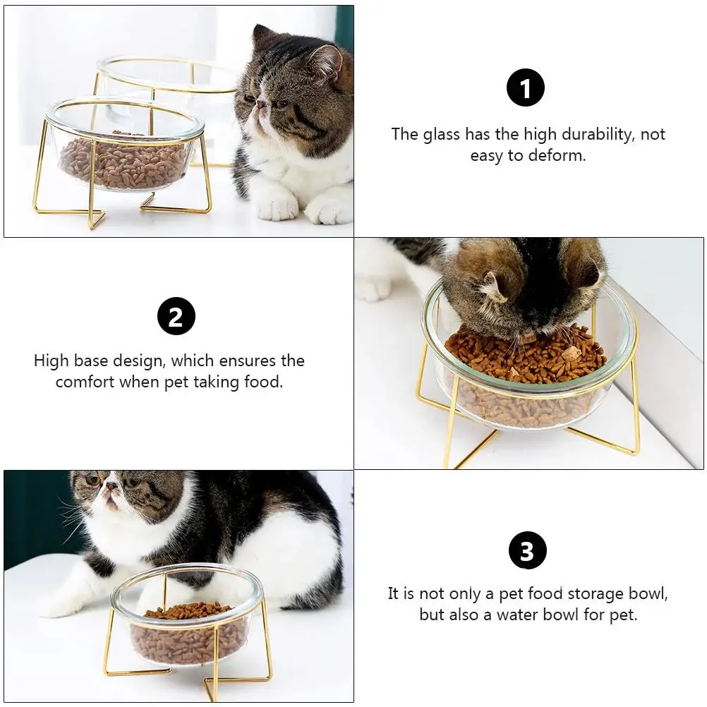 Dog Bowls Cat Glass Container Food Supply White Pet Feeder Base High Ceramics Cats
Dog Bowls Cat Glass Container Food Supply White Pet Feeder Base High Ceramics Cats