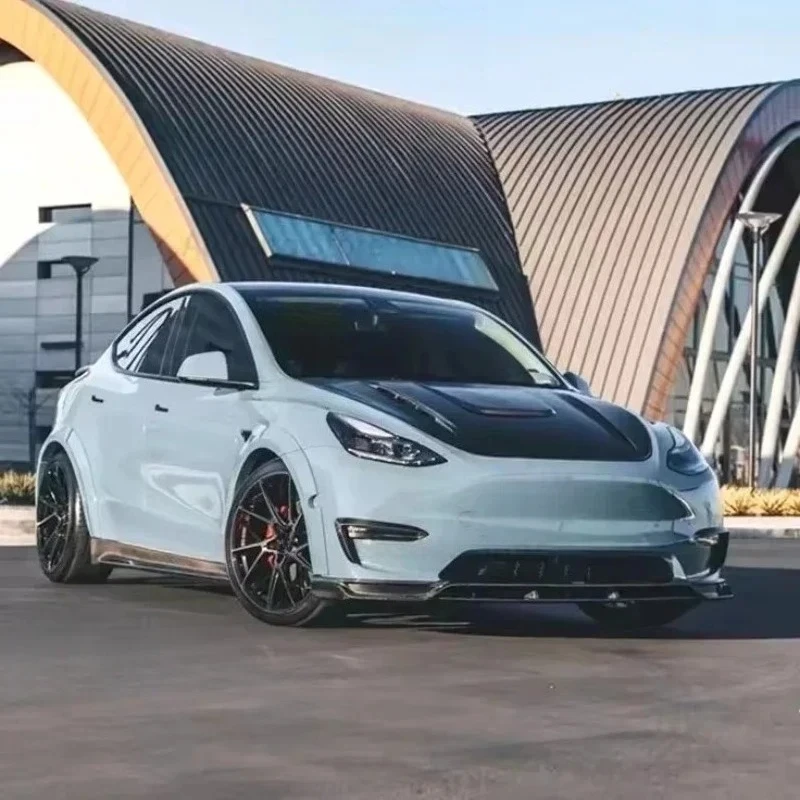 For Tesla Model Y Real Dry Carbon Fiber Front Bumper Fog Light Lamp Cover Lip Spoiler body kit 2020-2023 Exterior Parts
For Tesla Model Y Real Dry Carbon Fiber Front Bumper Fog Light Lamp Cover Lip Spoiler body kit 2020-2023 Exterior Parts