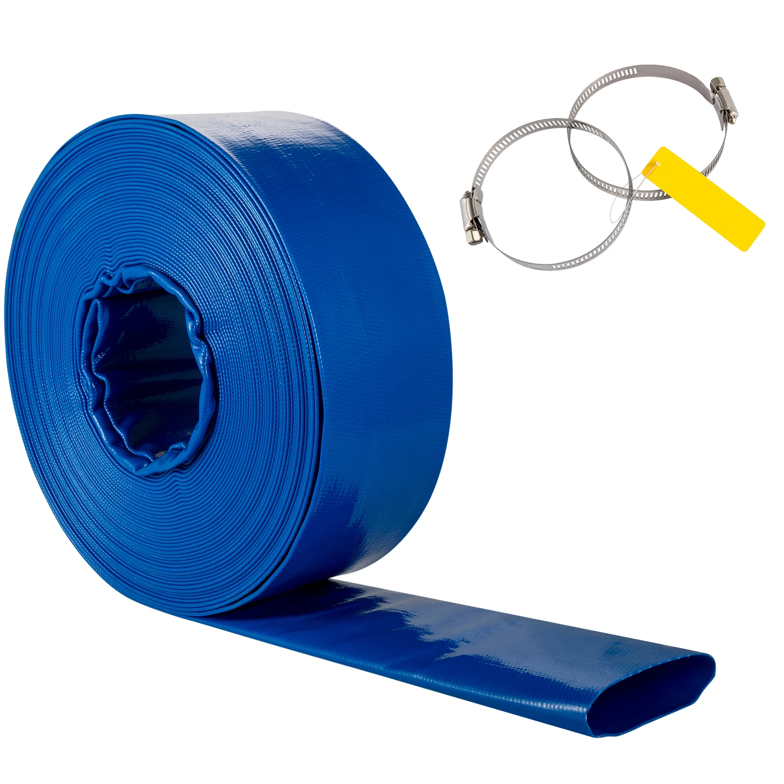 SucceBuy Discharge Hose 2" x 105' PVC Fabric Lay Flat Hose, Heavy Duty Backwash Drain Hose with Clamps Ideal for Swimming Pool & Water Transfer
SucceBuy Discharge Hose 2" x 105' PVC Fabric Lay Flat Hose, Heavy Duty Backwash Drain Hose with Clamps Ideal for Swimming Pool & Water Transfer