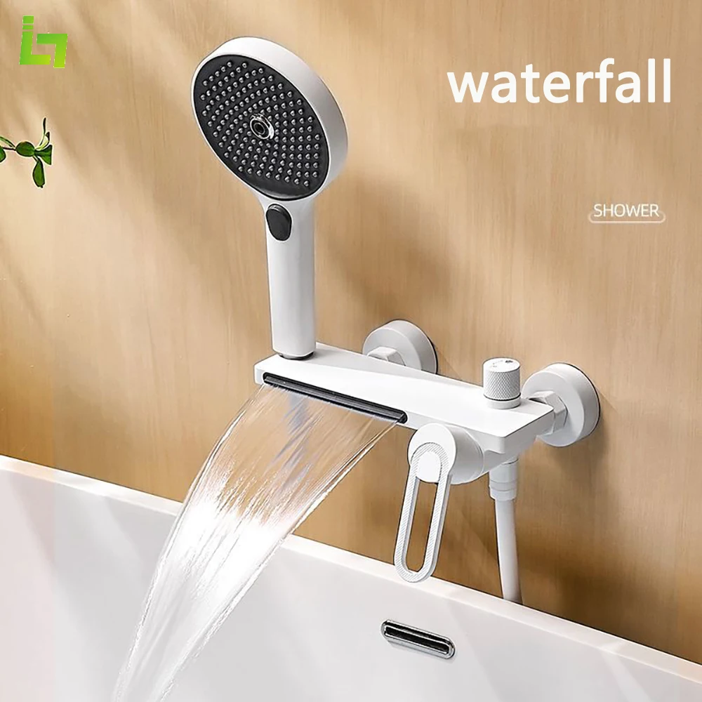 Bathtub Faucet Cold and Hot Large Storage Platform Waterfall Bathroom Shower Tap Brass Body
Bathtub Faucet Cold and Hot Large Storage Platform Waterfall Bathroom Shower Tap Brass Body