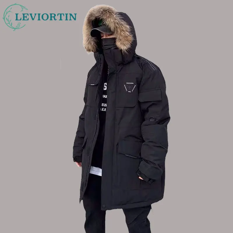 Men's White Duck Down Jacket Cargo Warm Hooded Thick Puffer Coats Couple High Quality Overcoat Thermal Winter Parka Streetwear
Men's White Duck Down Jacket Cargo Warm Hooded Thick Puffer Coats Couple High Quality Overcoat Thermal Winter Parka Streetwear