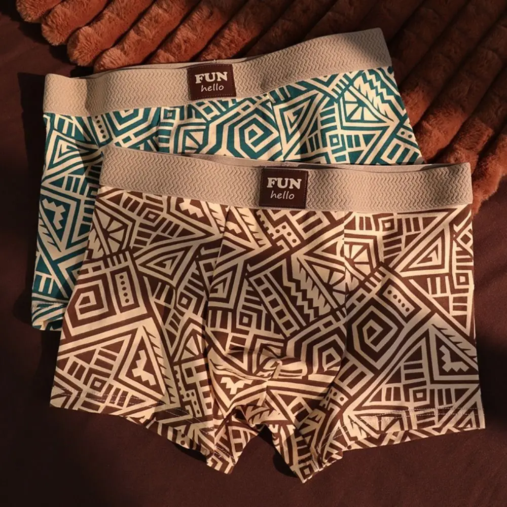 3Pcs Breathable Plus Size Men Boxer Briefs Stripe Ethnic Style Printed Panties Mid Waist Seamless Underwear for Men Daily
3Pcs Breathable Plus Size Men Boxer Briefs Stripe Ethnic Style Printed Panties Mid Waist Seamless Underwear for Men Daily