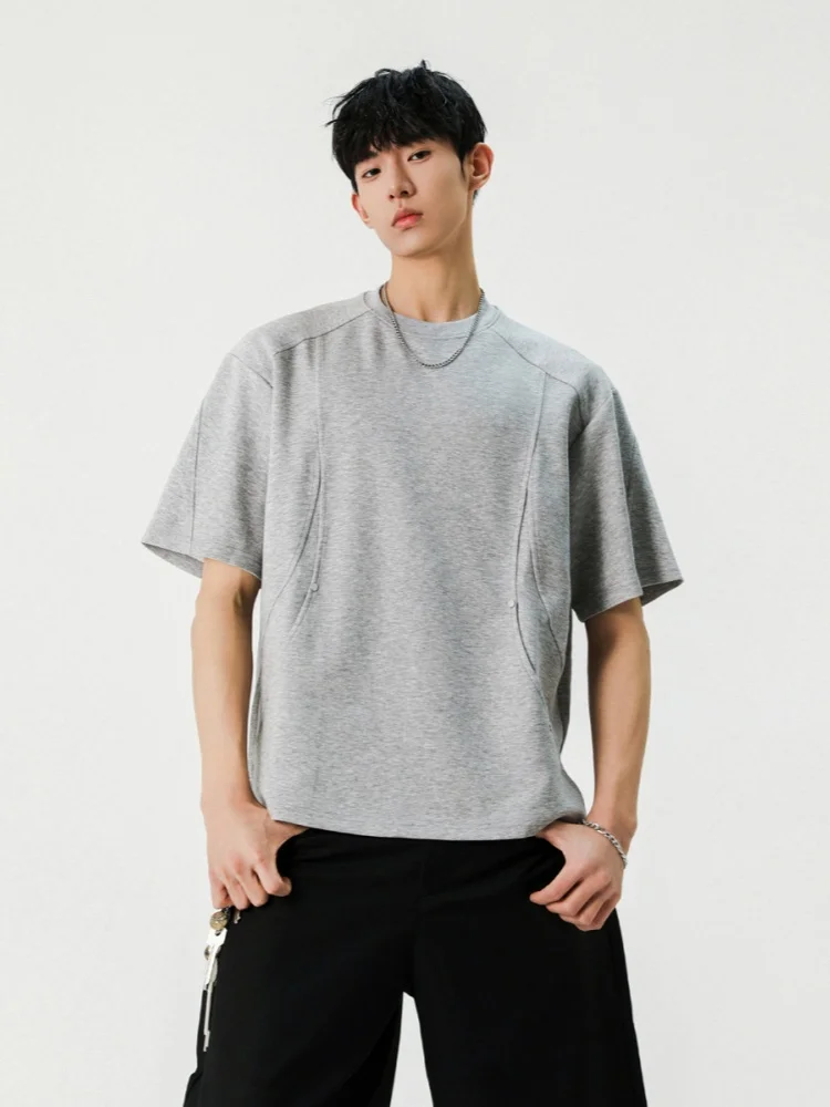 Heavyweight ort Sve Men's T-irt Korean Sle Summer Faion Casual Loose Fit round Ne Pullover Breathable Cotton Top
Heavyweight ort Sve Men's T-irt Korean Sle Summer Faion Casual Loose Fit round Ne Pullover Breathable Cotton Top