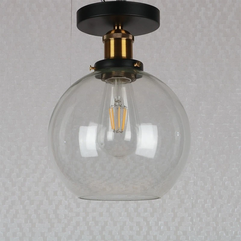 Nordic Style Simple Glass Porch Corridor Lamp Retro Restaurant Bedroom Balcony Light E27 Lamp Holder Household Ceiling Light
Nordic Style Simple Glass Porch Corridor Lamp Retro Restaurant Bedroom Balcony Light E27 Lamp Holder Household Ceiling Light
