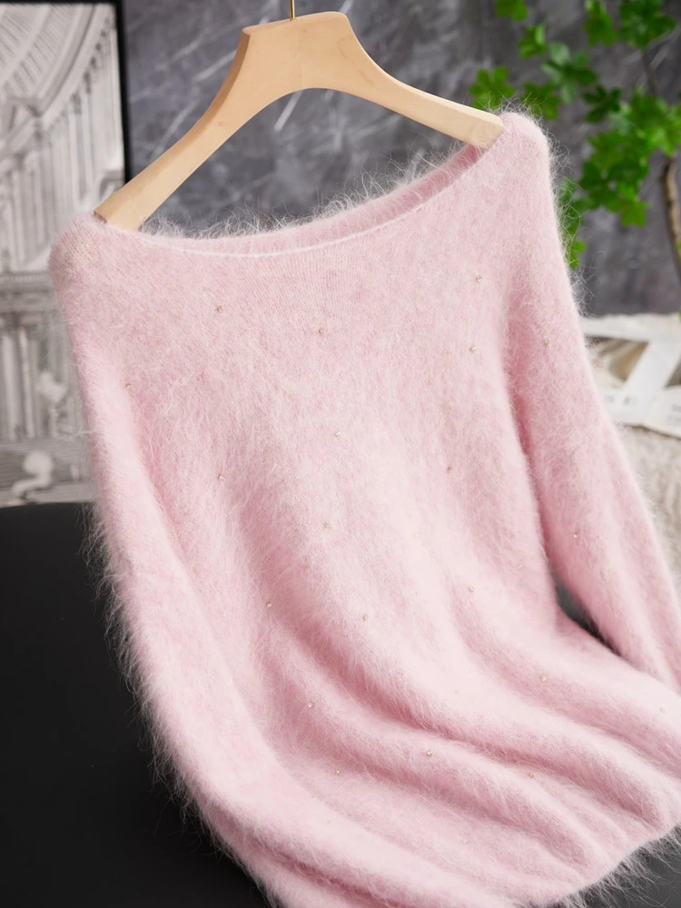 Женский вязаный свитер Lazin Name Lady с бусинами на плечах, из шерсти альпаки, плюшевый, розовый, со звездами, свободного кроя, с длинными рукавами
Женский вязаный свитер Lazin Name Lady с бусинами на плечах, из шерсти альпаки, плюшевый, розовый, со звездами, свободного кроя, с длинными рукавами