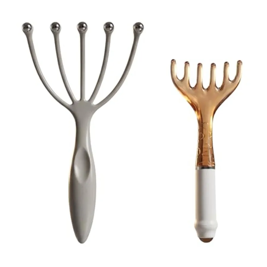Scalp Massager and Gua Sha Tool Set - Manual Head Massager, Massage Comb for Relaxation and Stress Relief Grey and Brown
Scalp Massager and Gua Sha Tool Set - Manual Head Massager, Massage Comb for Relaxation and Stress Relief Grey and Brown