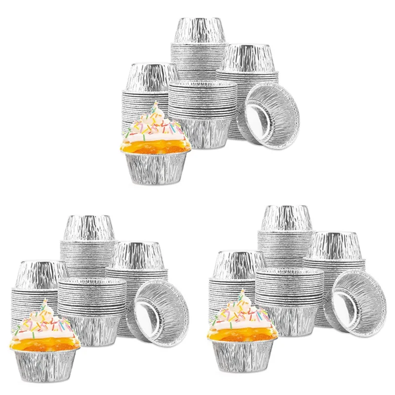450 Pcs Aluminum Foil Cupcake Cups Ramekin Muffin Baking Cups, Disposable Muffin Liners, Ramekin Holders Cups
450 Pcs Aluminum Foil Cupcake Cups Ramekin Muffin Baking Cups, Disposable Muffin Liners, Ramekin Holders Cups