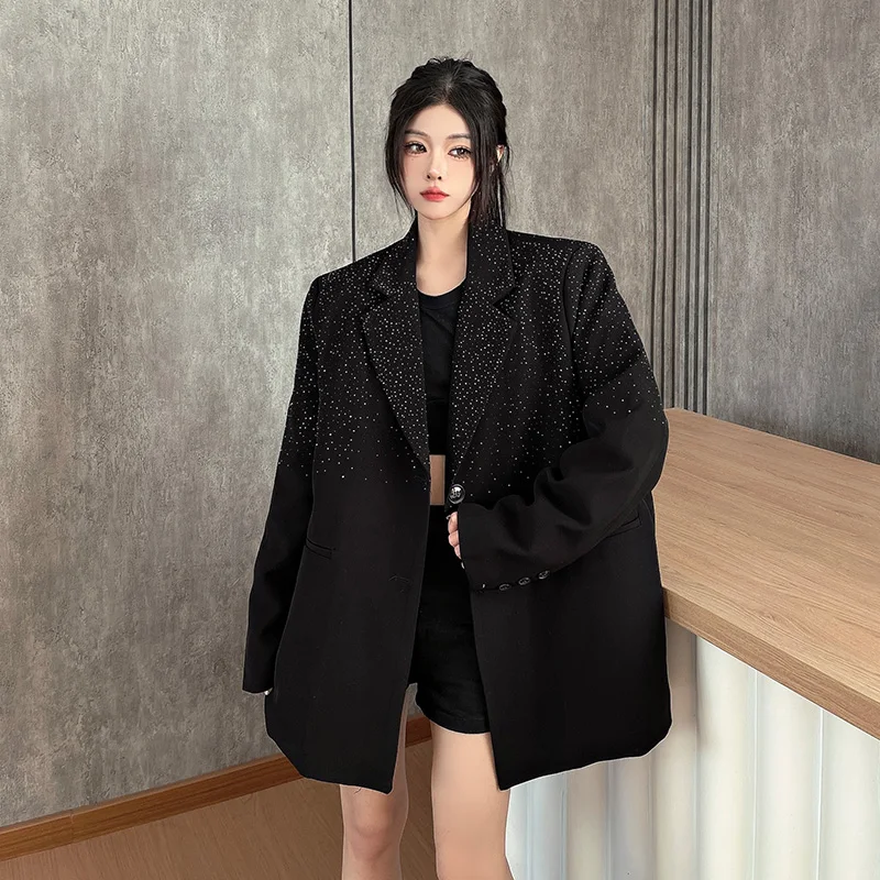 Fashion Loose Women's Long-sleeved Suit Jacket 2024 Spring and Autumn New Niche Design Sense Hot Diamond Blazer Female Suit Top
Fashion Loose Women's Long-sleeved Suit Jacket 2024 Spring and Autumn New Niche Design Sense Hot Diamond Blazer Female Suit Top