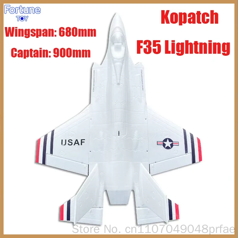 Kopatch F35 Lightning Ii Rc Fighter Aircraft Large Electric Fixed Wing Remote Control Plane 64mm Ducted Epo Wingspan 680mm 900mm
Kopatch F35 Lightning Ii Rc Fighter Aircraft Large Electric Fixed Wing Remote Control Plane 64mm Ducted Epo Wingspan 680mm 900mm