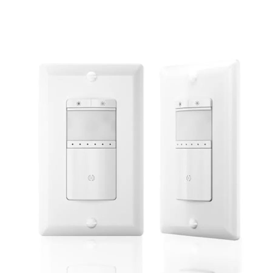 Motion Sensor Dimmer Switch, Dimmer Electrical Light Switches with Occupancy Sensor, Single Pole for CFL/LED/Incandescent Bulb,
Motion Sensor Dimmer Switch, Dimmer Electrical Light Switches with Occupancy Sensor, Single Pole for CFL/LED/Incandescent Bulb,