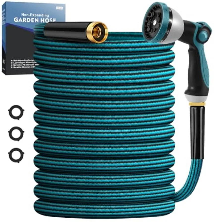 Garden Hose 50ft, Non-Expanding Water Hose Ultra Lightweight, Kink-Free, Sturdy, Flexible, Abrasion Resistant Hose for Yard, La
Garden Hose 50ft, Non-Expanding Water Hose Ultra Lightweight, Kink-Free, Sturdy, Flexible, Abrasion Resistant Hose for Yard, La