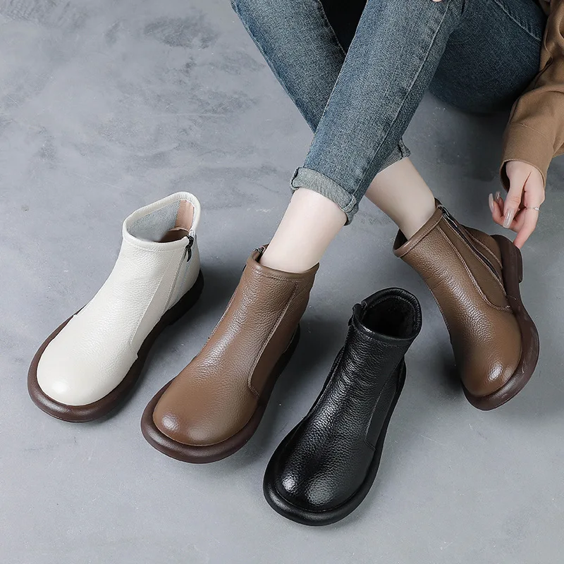 Женские сапоги, новинка 2026, женские сапоги на низком каблуке, женская обувь в стиле ретро, ботинки из натуральной кожи, детские короткие сапоги с круглым носком
Женские сапоги, новинка 2026, женские сапоги на низком каблуке, женская обувь в стиле ретро, ботинки из натуральной кожи, детские короткие сапоги с круглым носком