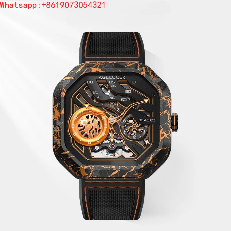 The Great Qin Empire AGELOCER Original Volcano Watch Men's Carbon Fiber Hollow Mechanical Watch
The Great Qin Empire AGELOCER Original Volcano Watch Men's Carbon Fiber Hollow Mechanical Watch