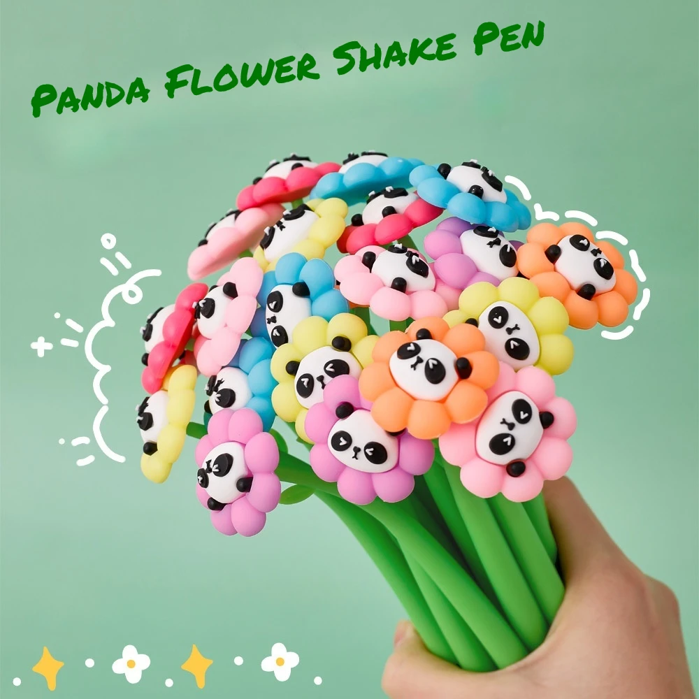 30Pcs/Lot Kawaii Cartoon Panda Flower Swinging Neutral Pen 0.5mm Black Ink Student Cute Gel Pen School Office Stationery Gifts
30Pcs/Lot Kawaii Cartoon Panda Flower Swinging Neutral Pen 0.5mm Black Ink Student Cute Gel Pen School Office Stationery Gifts