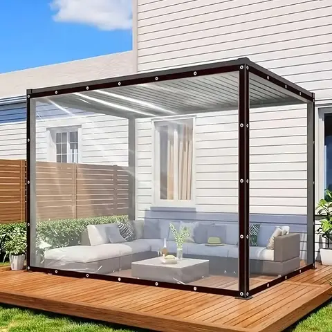 Panno impermeabile trasparente, panno antipioggia impermeabile ispessito, può essere utilizzato per il tessuto antipolvere freddo isolante per l'ombra delle piante