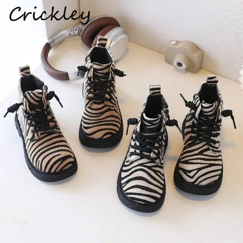 Zebra Pattern Children Fashion Boots PU Leather Zip Boys Girls Ankle Shoes 2026 Spring Autumn Anti Slip Kids Boots
Zebra Pattern Children Fashion Boots PU Leather Zip Boys Girls Ankle Shoes 2026 Spring Autumn Anti Slip Kids Boots