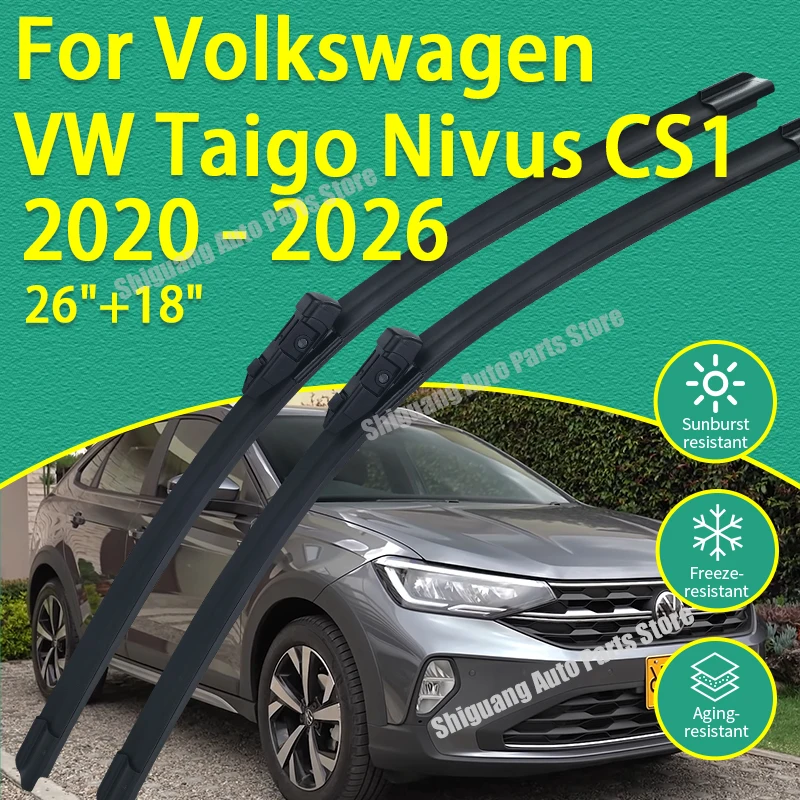 Front Silicone Coating Wipers for VW Volkswagen Taigo Nivus CS1 2020 - 2026 Car Wiper Windshield Windscreen Blades Accessories
Front Silicone Coating Wipers for VW Volkswagen Taigo Nivus CS1 2020 - 2026 Car Wiper Windshield Windscreen Blades Accessories