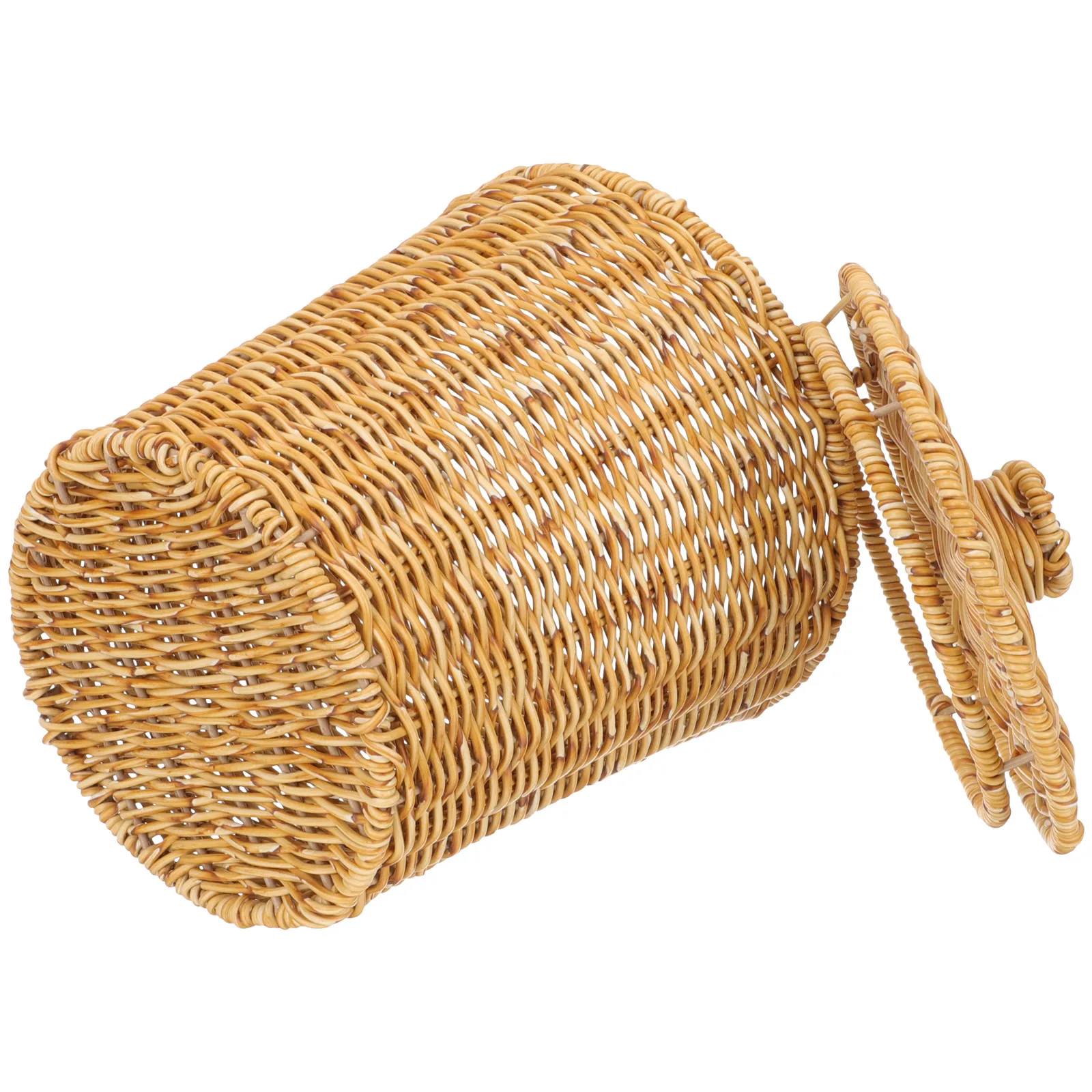 Woven Storage Trash Can Multipurpose Storage Basket Rattan Imitation Household Container Laundry Closet ganizer Multipurpose
Woven Storage Trash Can Multipurpose Storage Basket Rattan Imitation Household Container Laundry Closet ganizer Multipurpose