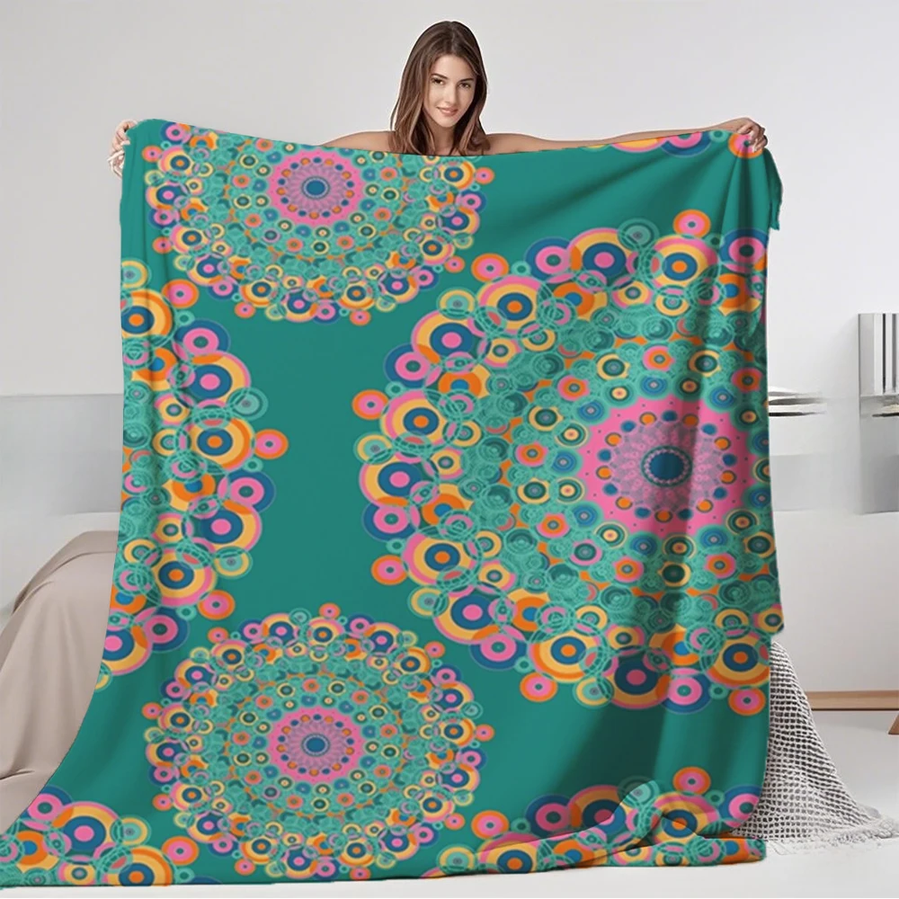 Lovely Gift Flannel Blanket Bohemian Ethnic Pattern Turquoise Tropical Throw Knit Throw No-shedding Wrinkle-resistant Blankets
Lovely Gift Flannel Blanket Bohemian Ethnic Pattern Turquoise Tropical Throw Knit Throw No-shedding Wrinkle-resistant Blankets