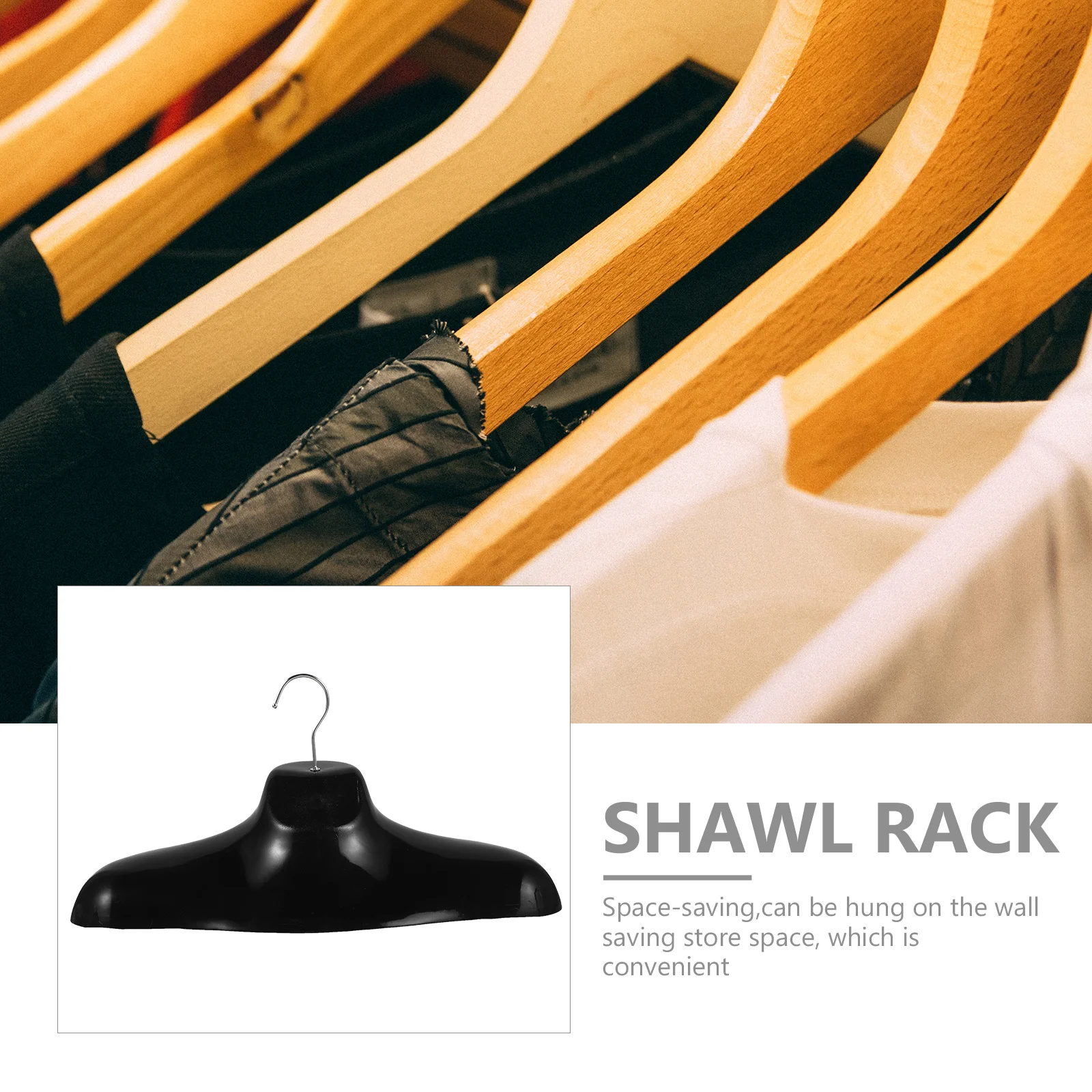 5Pcs Plastic Shawl Racks Coat Hangers Stable Design Easy Installation Space Saver Mannequin Rack Manikin Body Rack