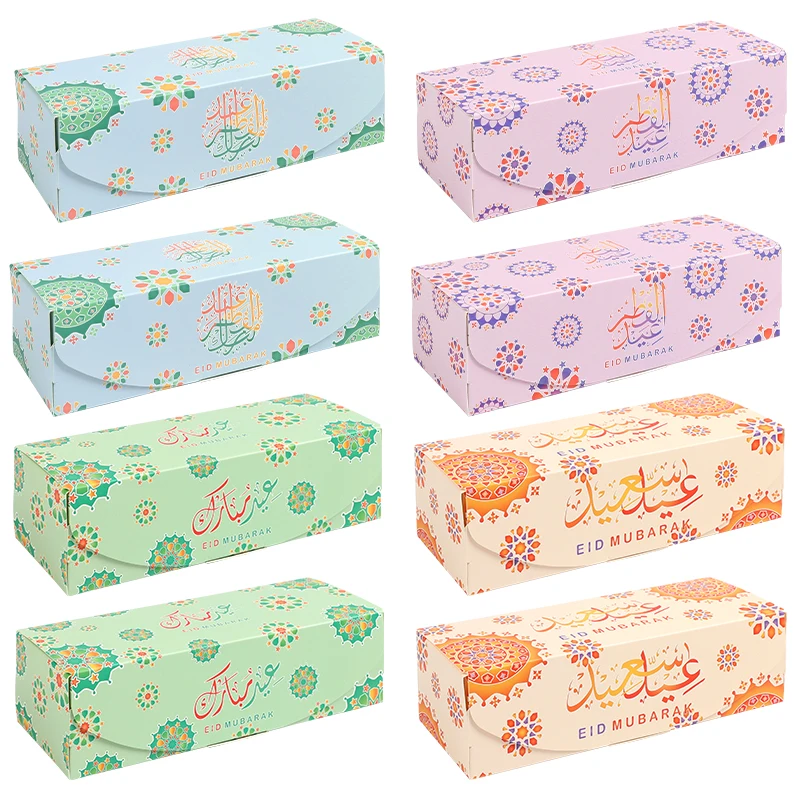 5PCS Eid Mbarak Handmade Paper Gift Packaging Box For Cookies Chocolate Sweet Ramadan Kareem Islamic Party Decoration Supplies
5PCS Eid Mbarak Handmade Paper Gift Packaging Box For Cookies Chocolate Sweet Ramadan Kareem Islamic Party Decoration Supplies