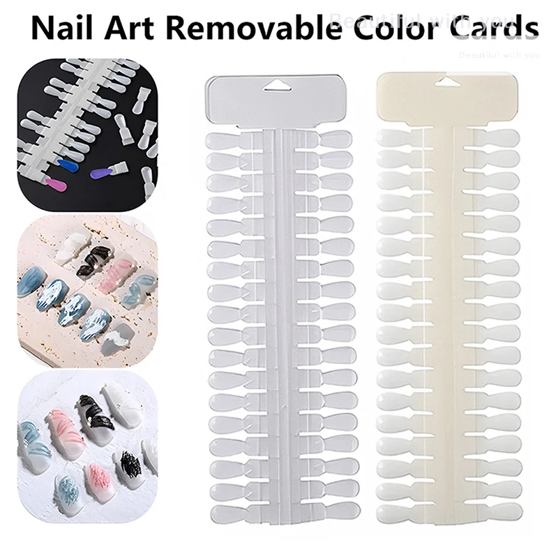 36pcs Natural/Clear Color Card Removable Nail Art Display False Nail Tips Rack Teardrop Design Manicure Gel Polish Practice Tool
36pcs Natural/Clear Color Card Removable Nail Art Display False Nail Tips Rack Teardrop Design Manicure Gel Polish Practice Tool
