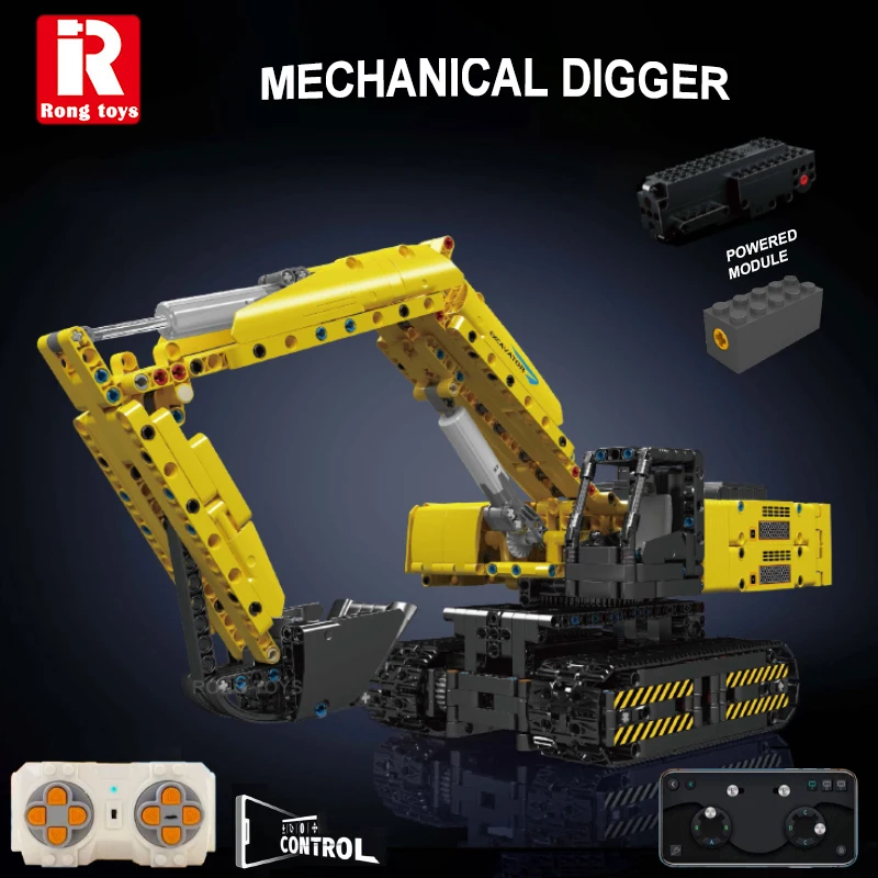 Mechanical Excavator Technical Car Building Blocks Kids Motorized Remote Control Digger Enginering Vehicle Model Bricks Set
Mechanical Excavator Technical Car Building Blocks Kids Motorized Remote Control Digger Enginering Vehicle Model Bricks Set