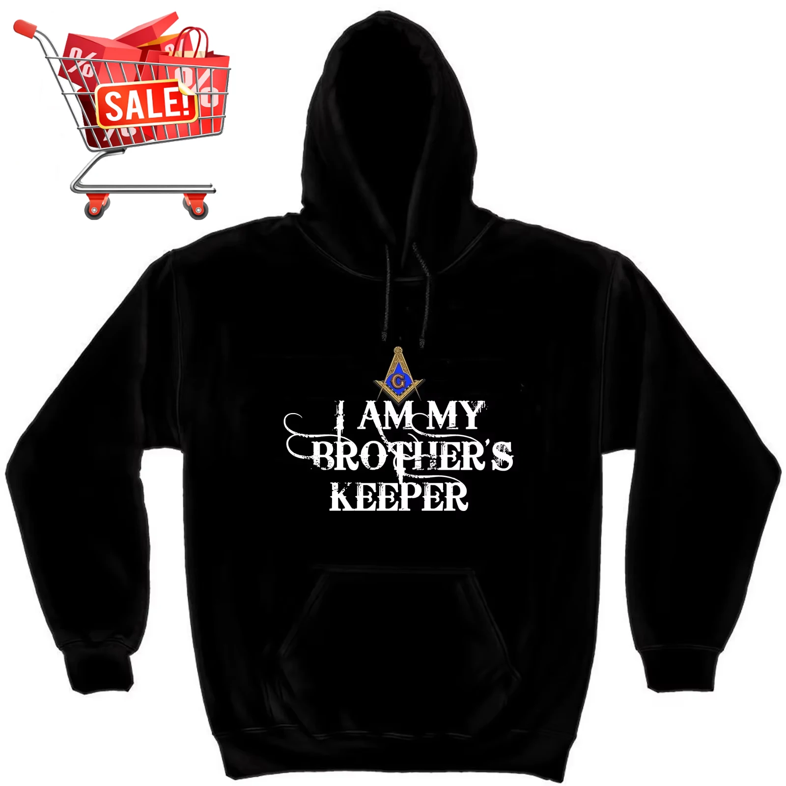 I Am My Brothers Keeper Масонский пуловер с капюшоном, новый удобный повседневный мужской свитшот из 100% хлопка, модная уличная одежда
I Am My Brothers Keeper Масонский пуловер с капюшоном, новый удобный повседневный мужской свитшот из 100% хлопка, модная уличная одежда