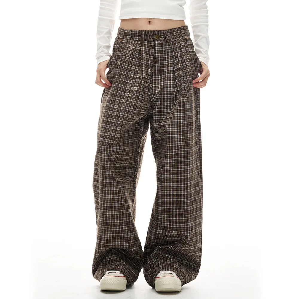 Retro Plaid Streetwear Casual Pants Men Vintage Fashion Old Money Style High Waist Loose Wide Leg Suit Pants Commuter Trousers
Retro Plaid Streetwear Casual Pants Men Vintage Fashion Old Money Style High Waist Loose Wide Leg Suit Pants Commuter Trousers