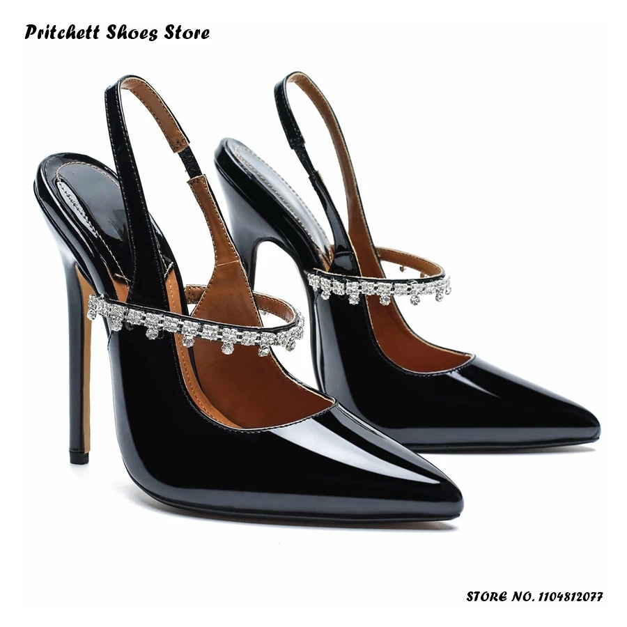 Женские туфли-лодочки с кристаллами, сексуальные, из лакированной кожи, для вечеринок и ночных клубов, на шпильке, с острым носком, на тонком каблуке, большие размеры 40-48
Женские туфли-лодочки с кристаллами, сексуальные, из лакированной кожи, для вечеринок и ночных клубов, на шпильке, с острым носком, на тонком каблуке, большие размеры 40-48