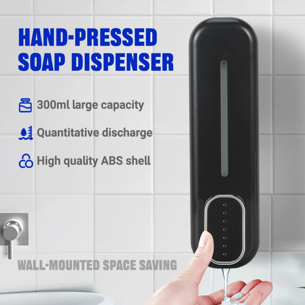 Home Upgrade Wall Mount Soap Dispenser 300ml ABS Material - Manual Pump for Shampoo Shower Gel and Hand Soap Home Commercial Use
Home Upgrade Wall Mount Soap Dispenser 300ml ABS Material - Manual Pump for Shampoo Shower Gel and Hand Soap Home Commercial Use