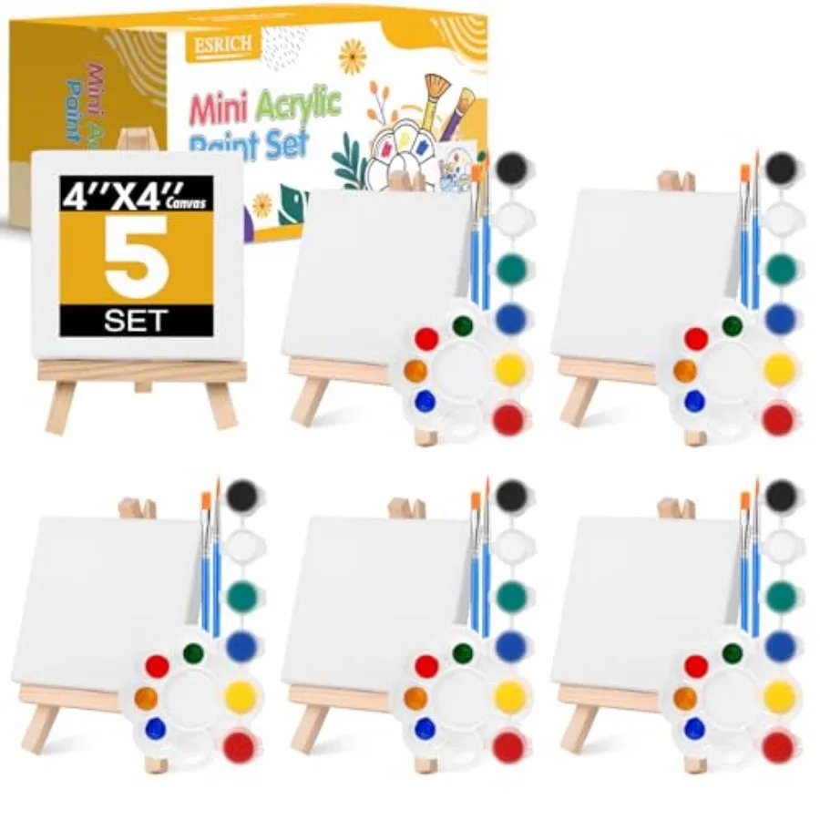 Mini Acrylic Paint, Mis Canvas Patg Kit, St. Patrick's Party Gifts, * Canvas with Easel, Acrylic Pats, Brush, Palette, Mi Easel
Mini Acrylic Paint, Mis Canvas Patg Kit, St. Patrick's Party Gifts, * Canvas with Easel, Acrylic Pats, Brush, Palette, Mi Easel