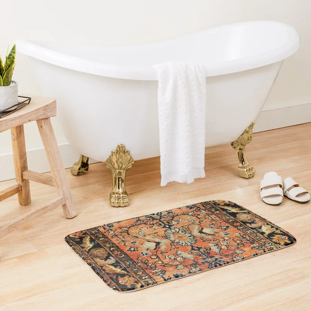 Tabriz Rug Print With Burnt Orange Field Print Bath Mat Bath Room Acessories For Hallway On The Floor Things For Bathroom Mat
Tabriz Rug Print With Burnt Orange Field Print Bath Mat Bath Room Acessories For Hallway On The Floor Things For Bathroom Mat