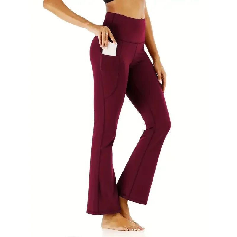 2026 Women's Flared Pants with Pockets, Flared Leg Yoga Pants High Waist Fitness Casual Tummy Tuck Pants
2026 Women's Flared Pants with Pockets, Flared Leg Yoga Pants High Waist Fitness Casual Tummy Tuck Pants