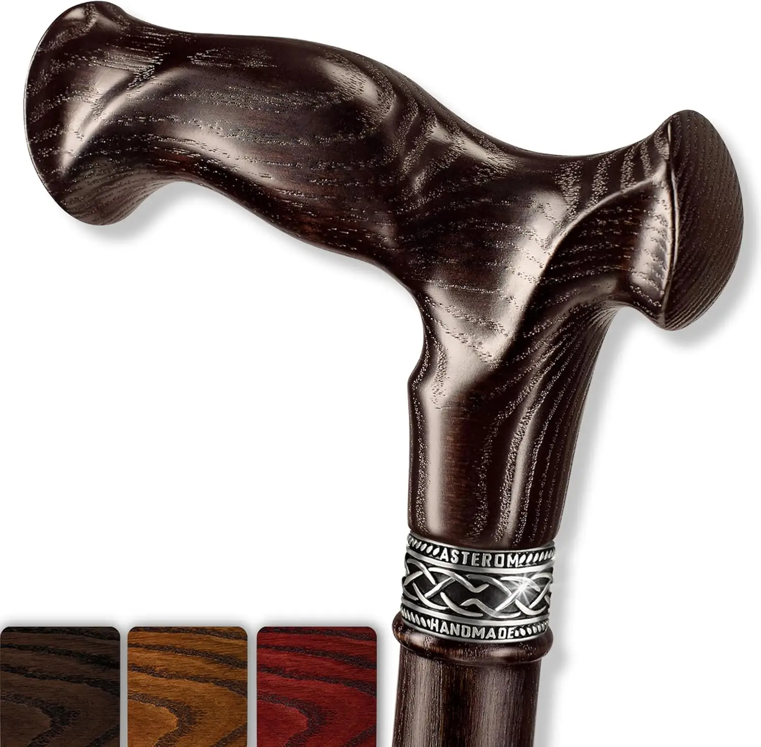 Handcrafted Canes for Men - Ergonomic, Stylish, Wooden Walking Cane for Men, Cool Walking Sticks for Seniors
Handcrafted Canes for Men - Ergonomic, Stylish, Wooden Walking Cane for Men, Cool Walking Sticks for Seniors