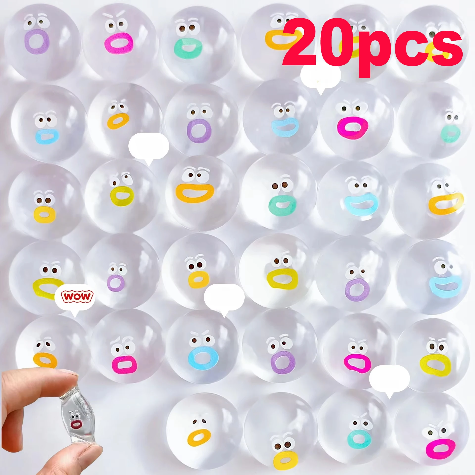 20pcs Mini Cute Transparent Fidget Small Silicone Emotion Fidget Poppers Sensory Fidget Toys Soft Funny Stress Relieving Toys
20pcs Mini Cute Transparent Fidget Small Silicone Emotion Fidget Poppers Sensory Fidget Toys Soft Funny Stress Relieving Toys