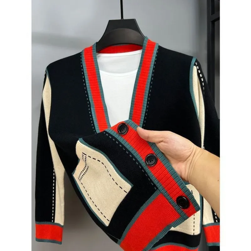 Мужской вязаный кардиган с открытым передом, в стиле пэчворк, с цветными вставками, приталенный, повседневный, тонкий свитер-жакет, осенняя модная молодежная дышащая модель
Мужской вязаный кардиган с открытым передом, в стиле пэчворк, с цветными вставками, приталенный, повседневный, тонкий свитер-жакет, осенняя модная молодежная дышащая модель