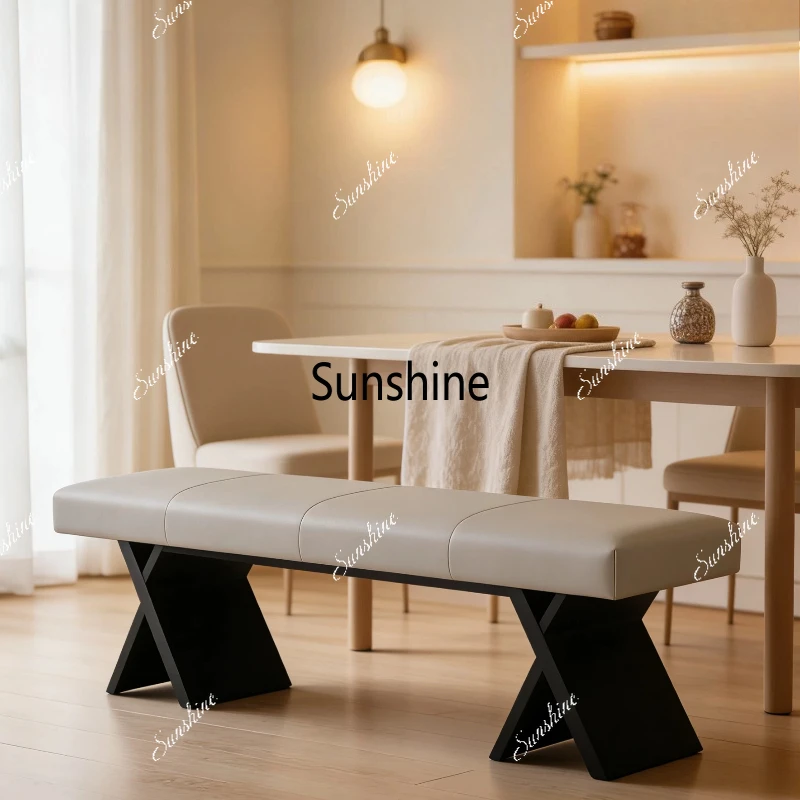 Light luxury Italian long stool entry shoe changing stool modern simple light luxury bedside stool
Light luxury Italian long stool entry shoe changing stool modern simple light luxury bedside stool