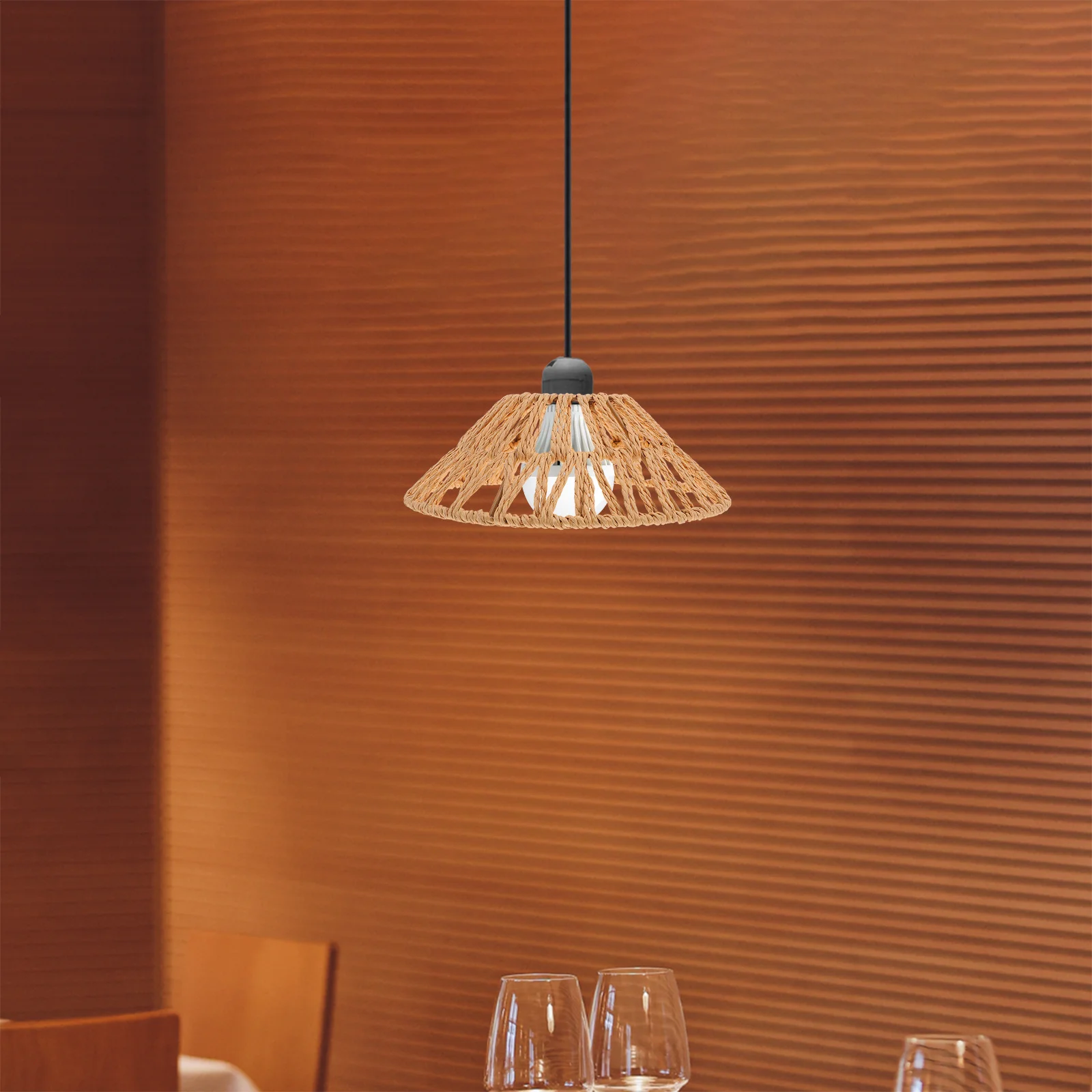 Iron Lampshade with Handwoven Paper Rope Umbrella Design for Living Room Dining Room Bedroom Decorative Pendant Light Shade
Iron Lampshade with Handwoven Paper Rope Umbrella Design for Living Room Dining Room Bedroom Decorative Pendant Light Shade