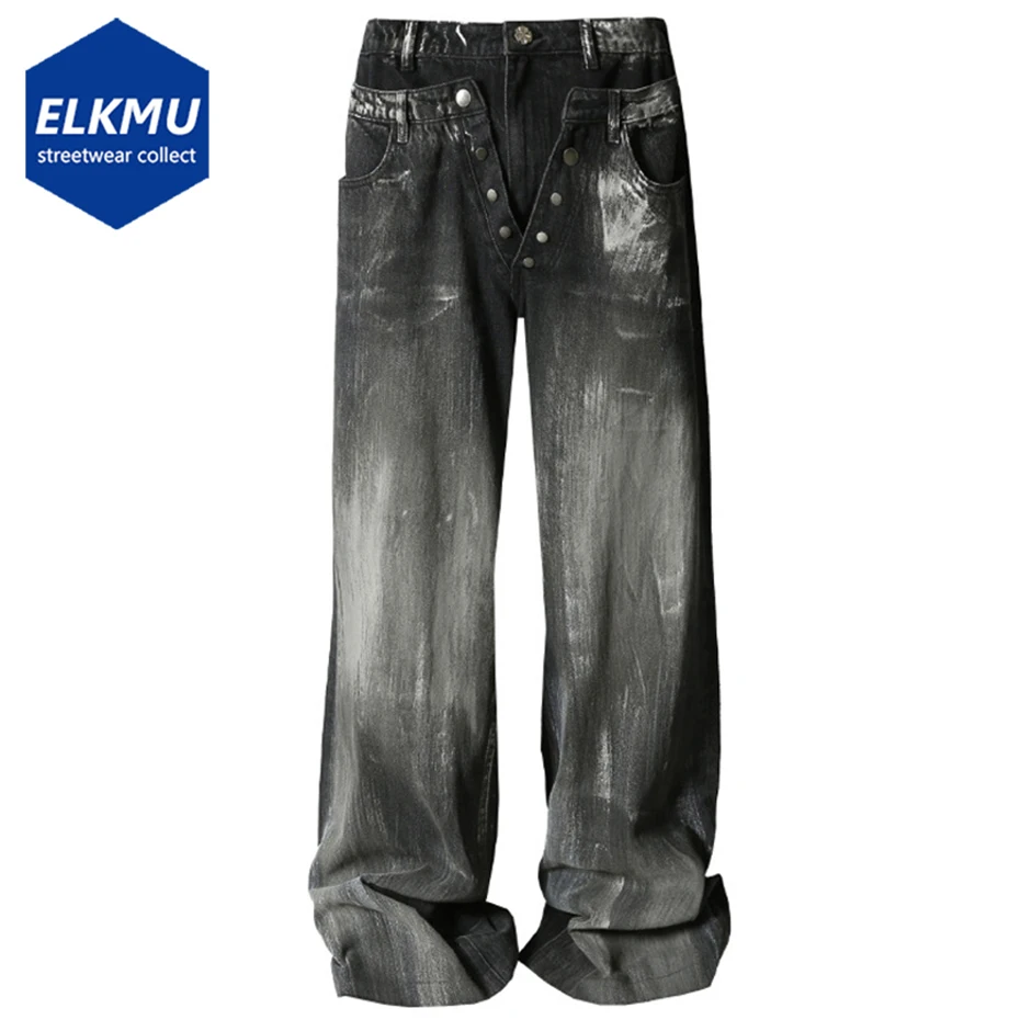 Vintage Baggy Jeans Double Waist Patchwork Black Loose Denim Pants Men Streetwear Hip Hop Jeans Black
Vintage Baggy Jeans Double Waist Patchwork Black Loose Denim Pants Men Streetwear Hip Hop Jeans Black