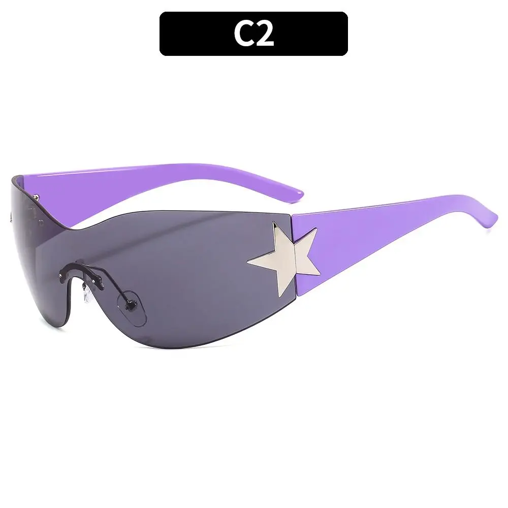 Oversized 2000'S Punk Eyewear Rimless Shades Sports Sun Glasses Wrap Around Y2K Sunglasses for Women Men
Oversized 2000'S Punk Eyewear Rimless Shades Sports Sun Glasses Wrap Around Y2K Sunglasses for Women Men